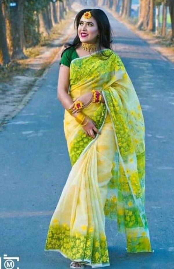 1737622505_L_4 Hand Print Half Silk Sharee (Copy) (Copy)