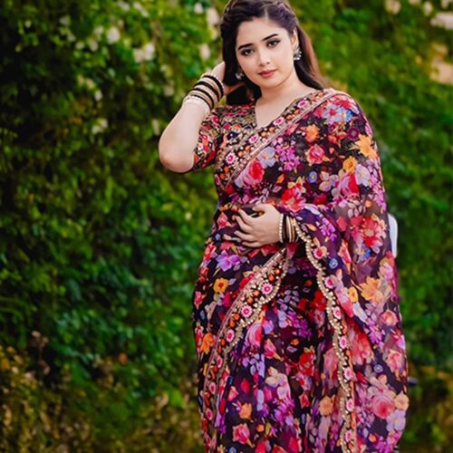 Digital Print Sharee with Blouse Piece (Copy) (Copy)