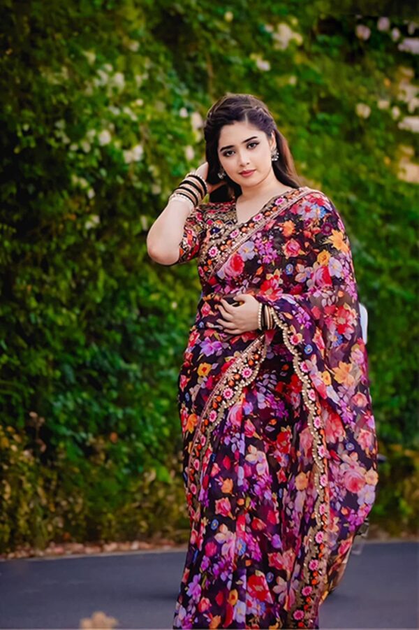 Digital Print Sharee with Blouse Piece (Copy) (Copy)