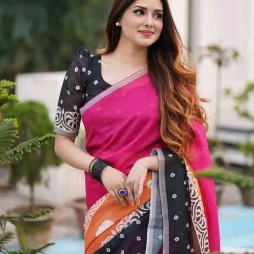 Digital Print Sharee with Blouse (Copy)
